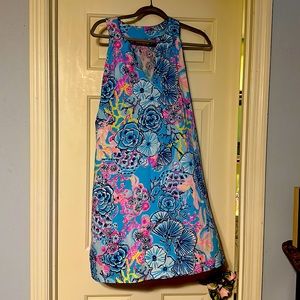 PREOWNED - Lilly Pulitzer Dress Ross Shift "Once Upon a Tide - Size XL